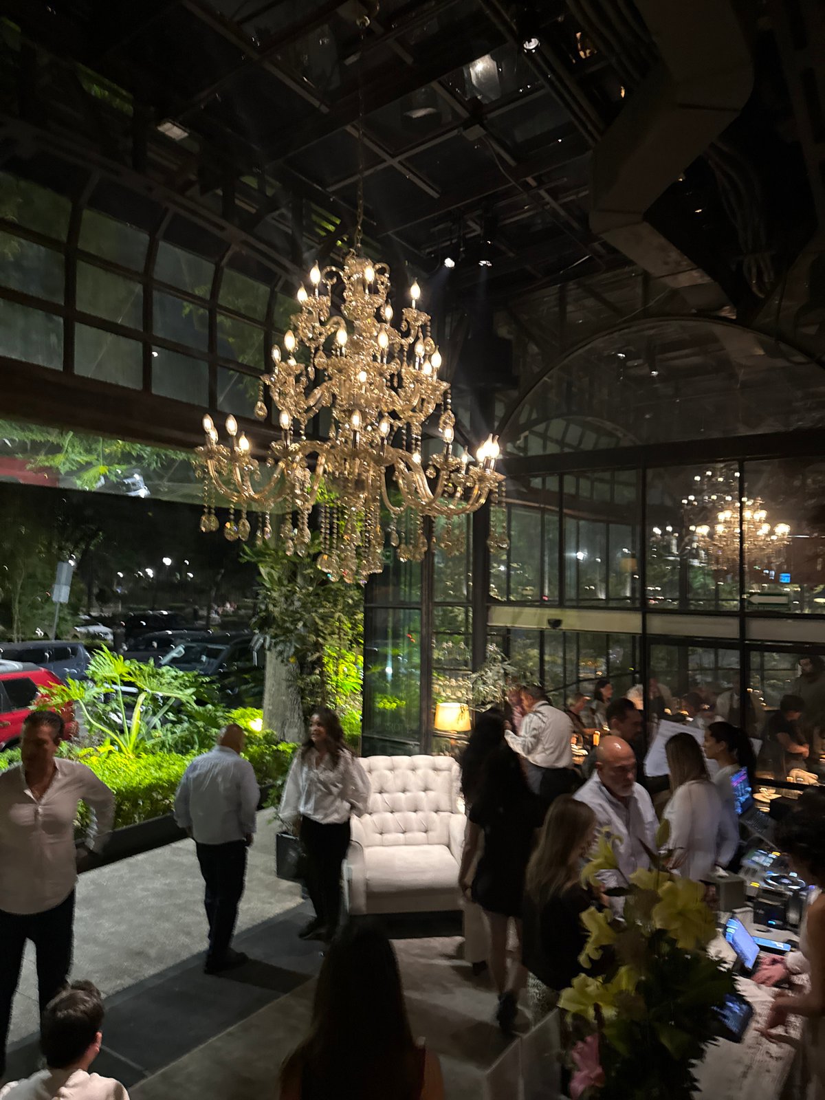 Late night dining captured at upscale Mexico City venue