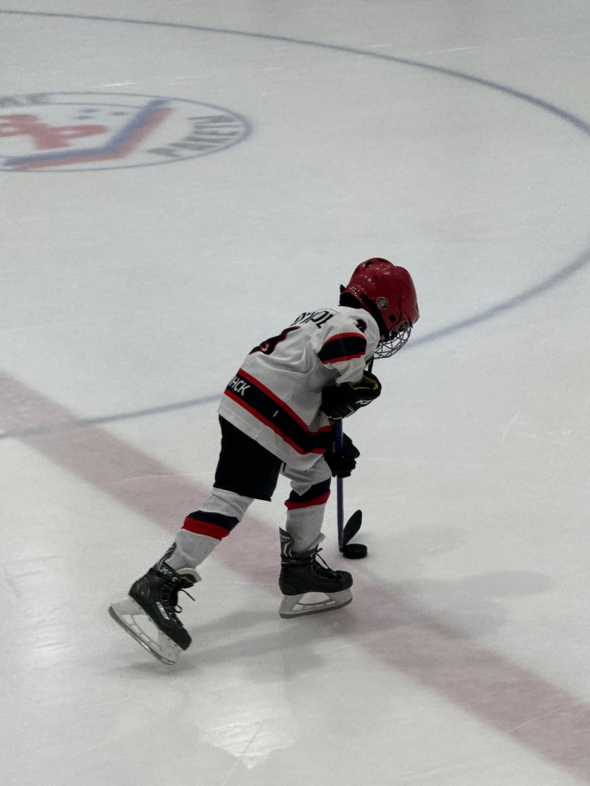 Youth hockey on the ice in Votkinsk, Russia