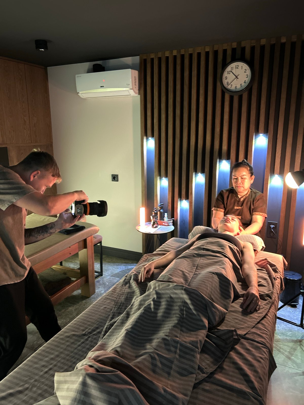 Commercial spa photography session documented in Votkinsk, Russia