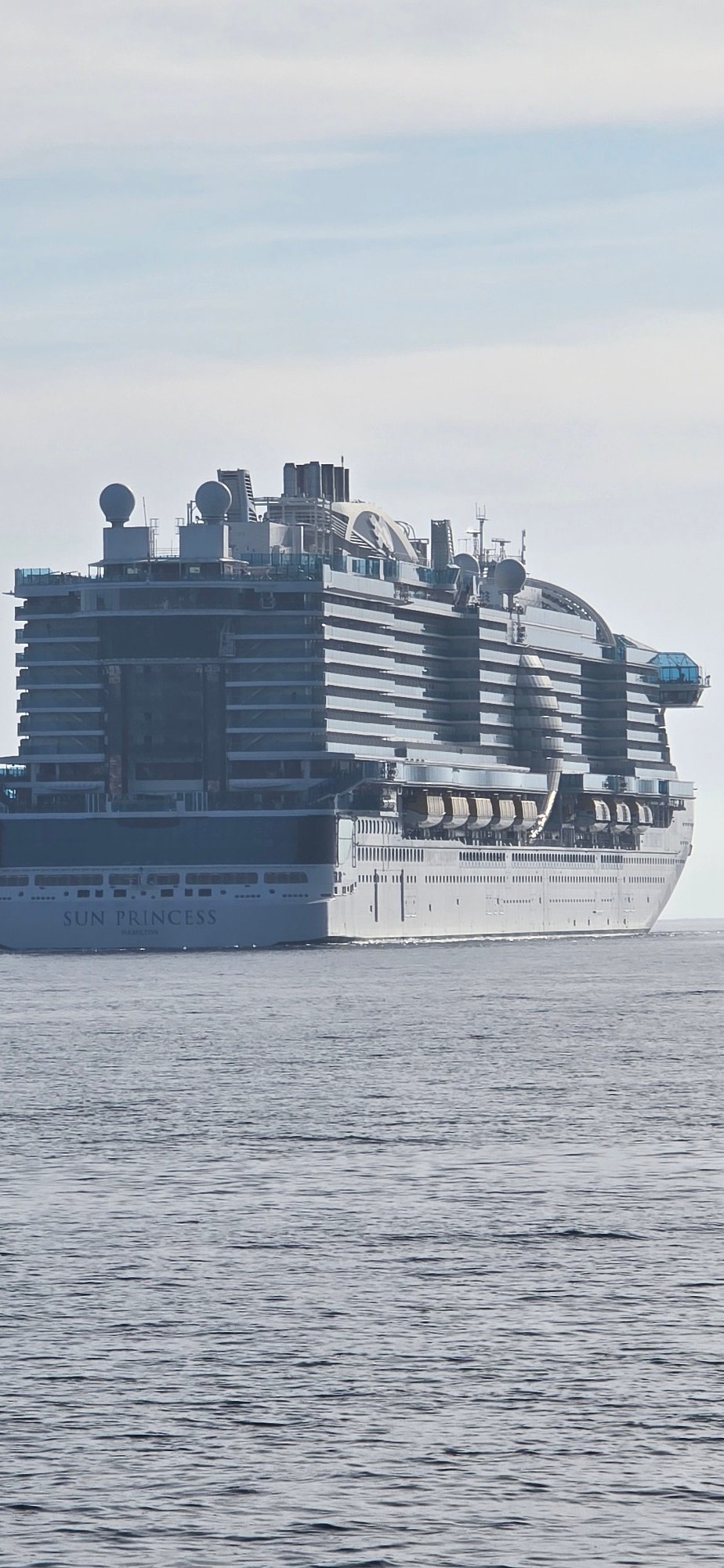 Sun Princess cruise ship spotted in Bar, Montenegro waters