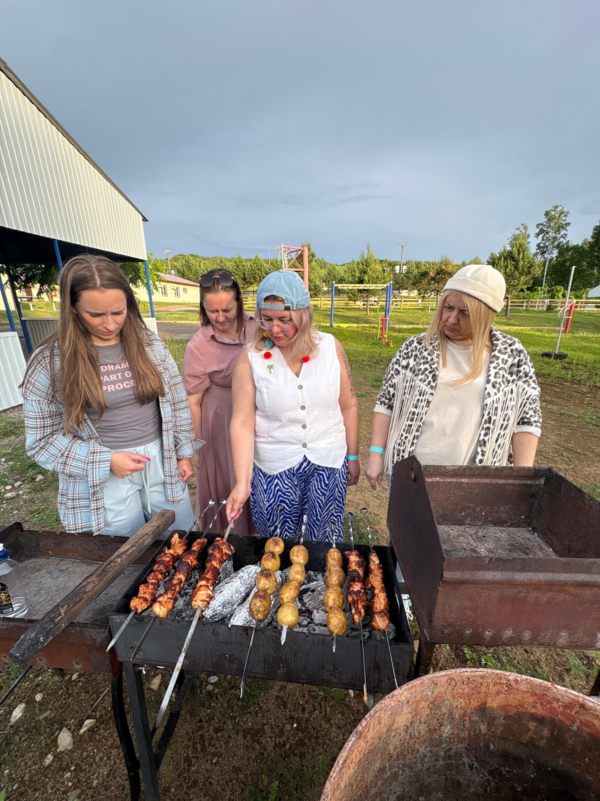 Women's barbecue gathering documented in Birobidzhan, Russia