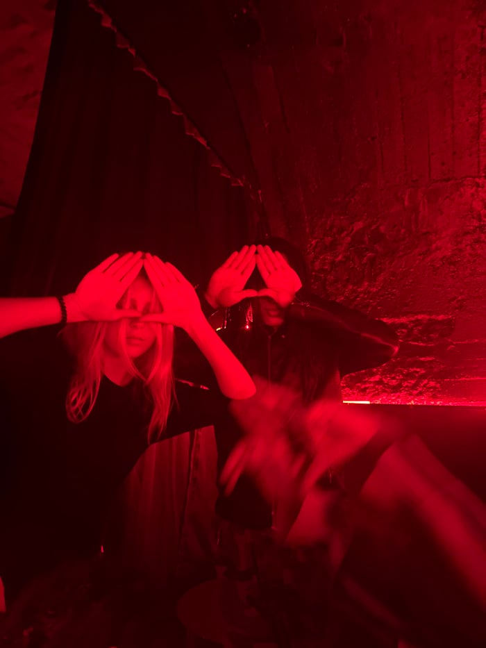 Late-night social gatherings documented across Paris venues