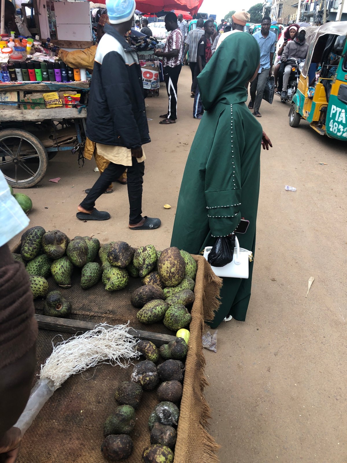 Street life and market fruit in Jos, Nigeria