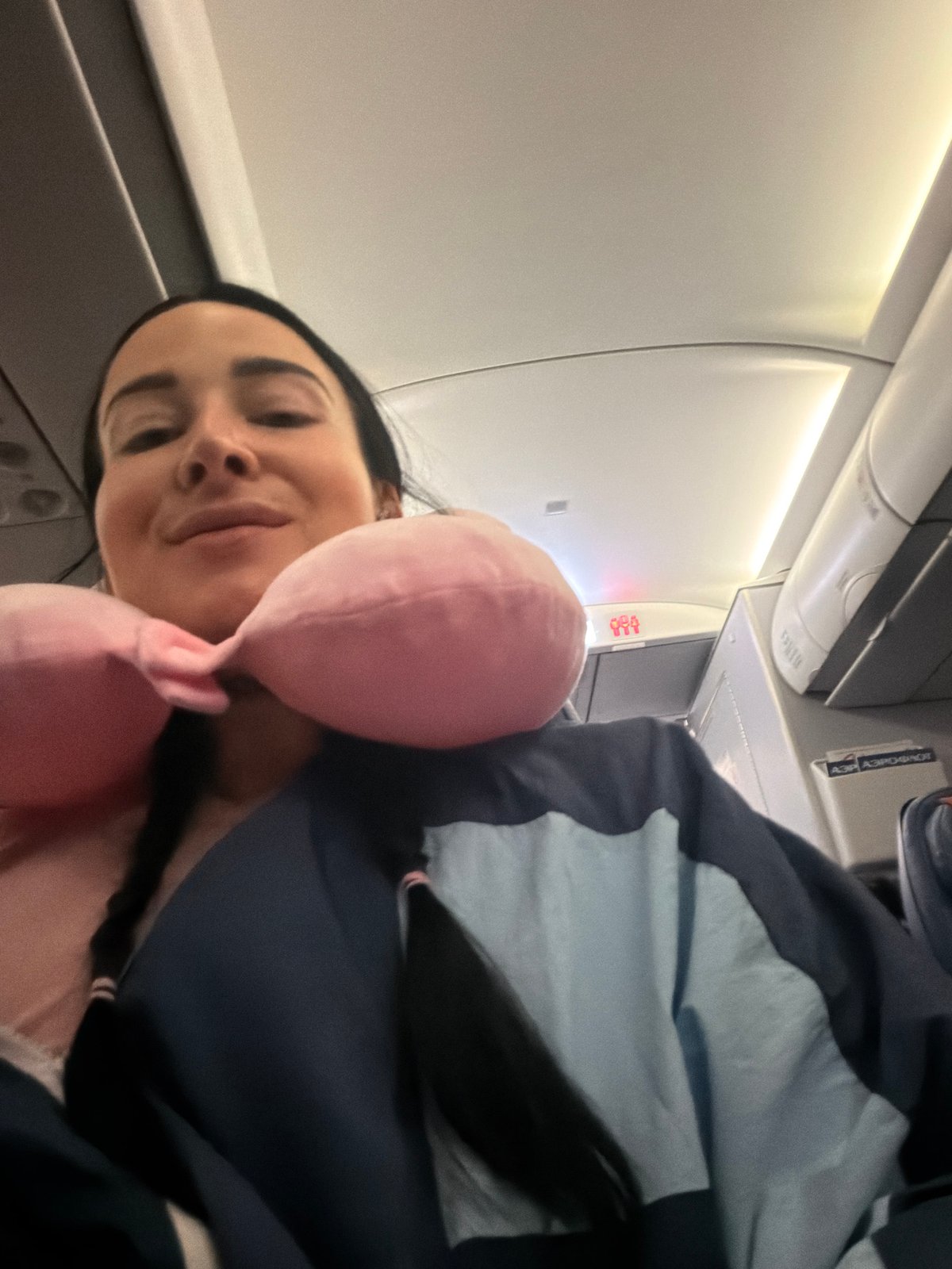 Passenger Documents Routine Flight Moments Over Saint Petersburg
