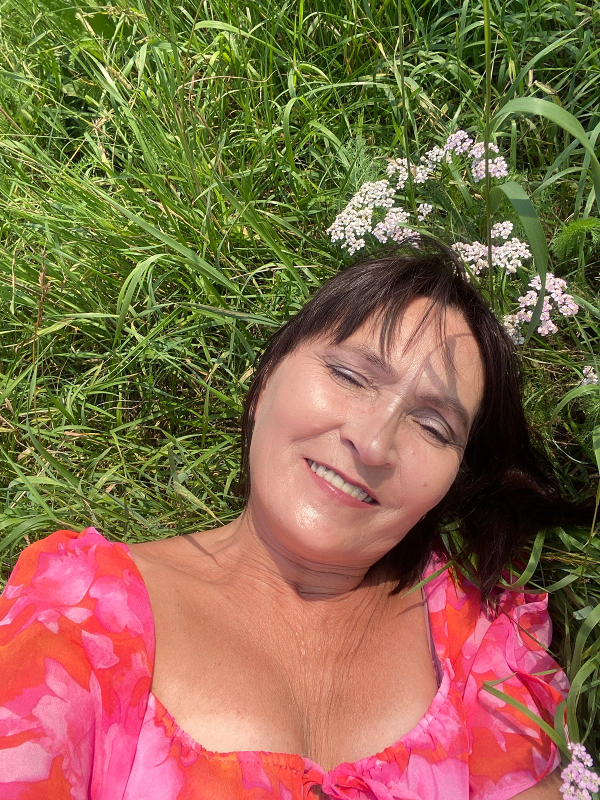 Lazy summer afternoon in a wildflower field outside Novokuznetsk