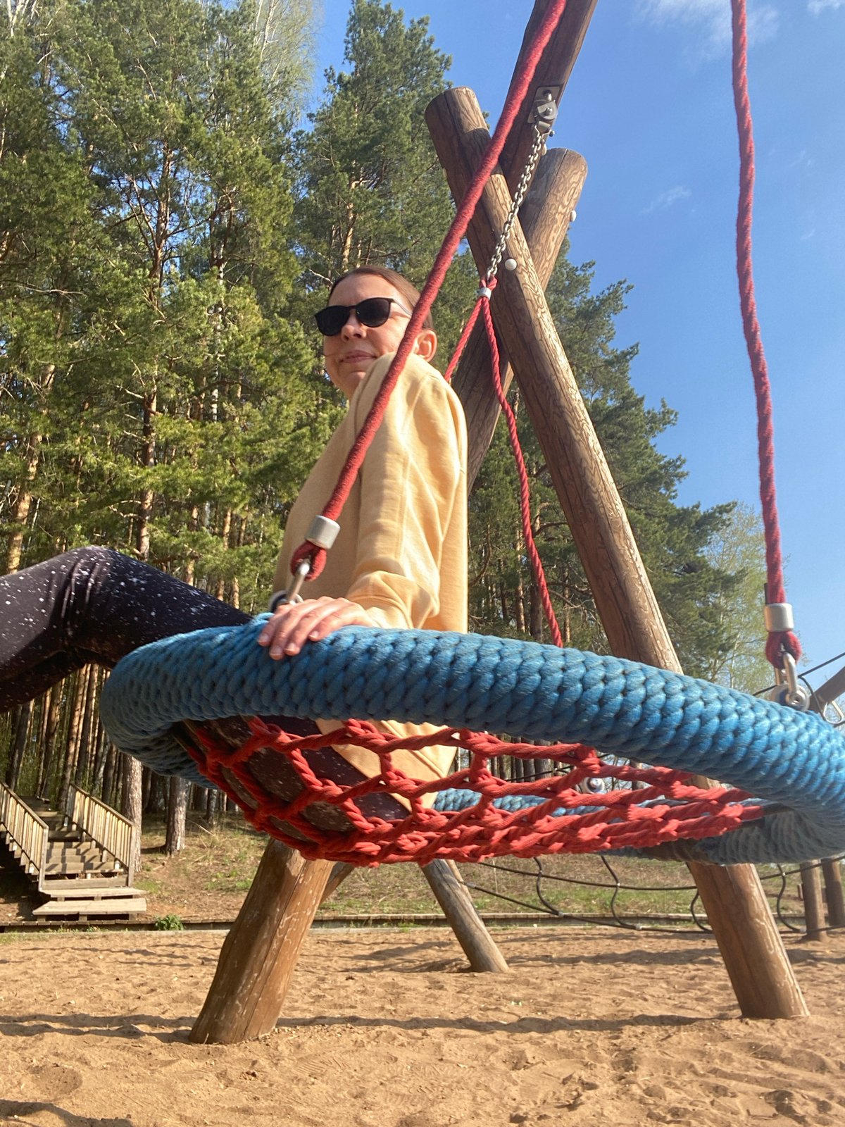 Early Morning Recreation Activities Captured at Chaikovsky Playground Facility