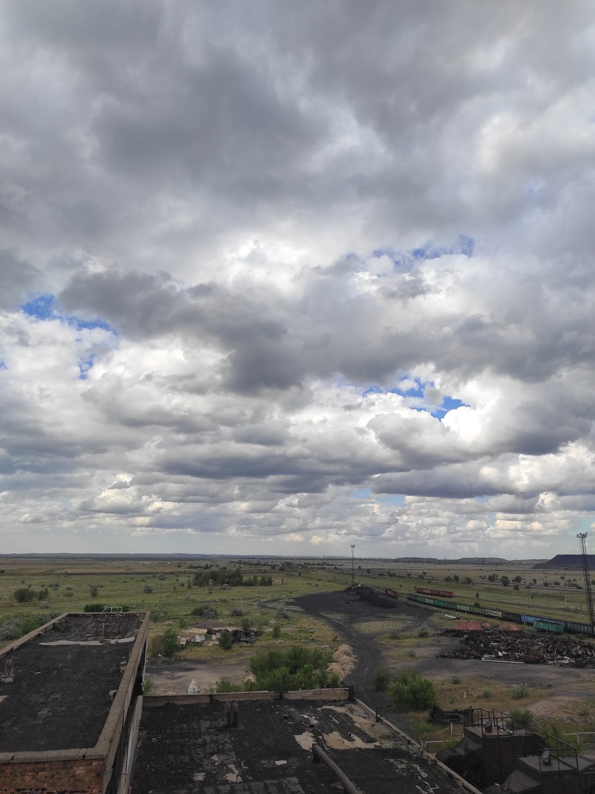 Kyzyl's crumbling industrial site, caught between decay and construction