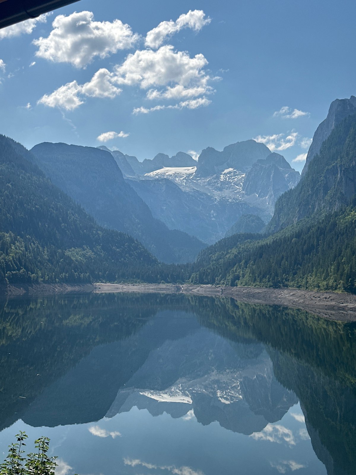 Morning at Gosausee — alpine lake, Dachstein views, cable car