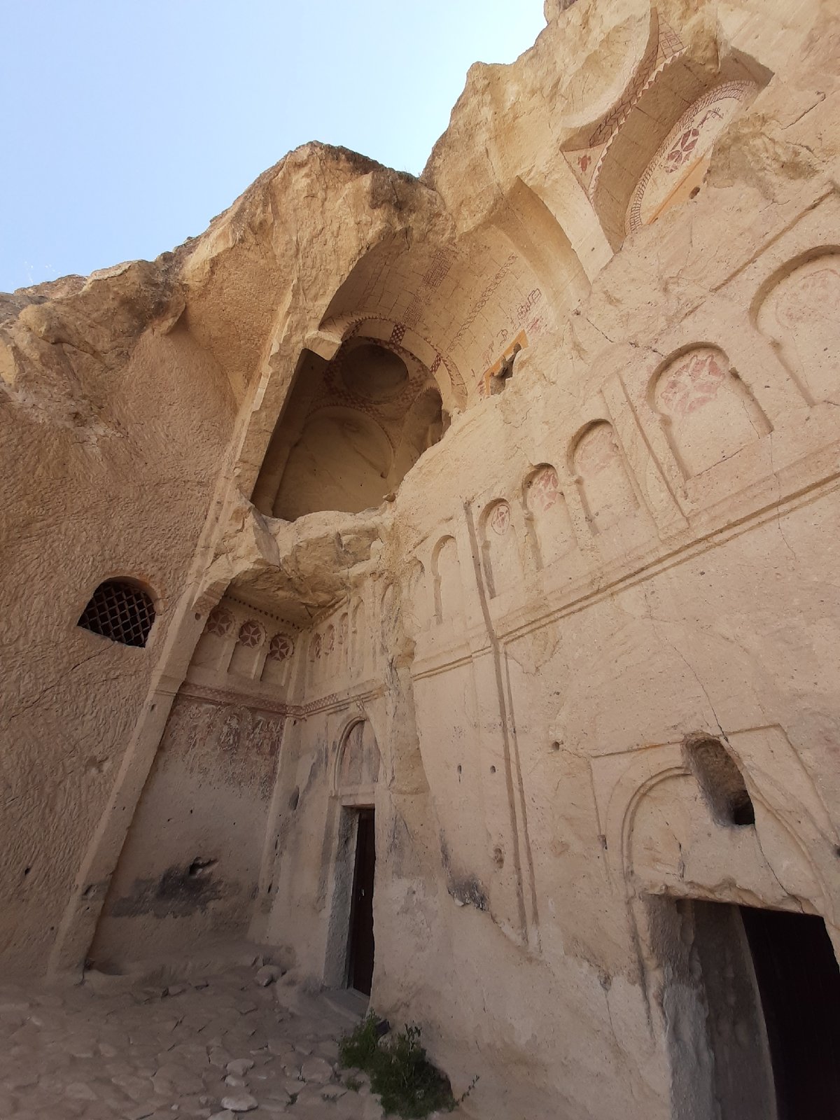 Inside and outside Göreme's ancient rock-cut churches, Cappadocia