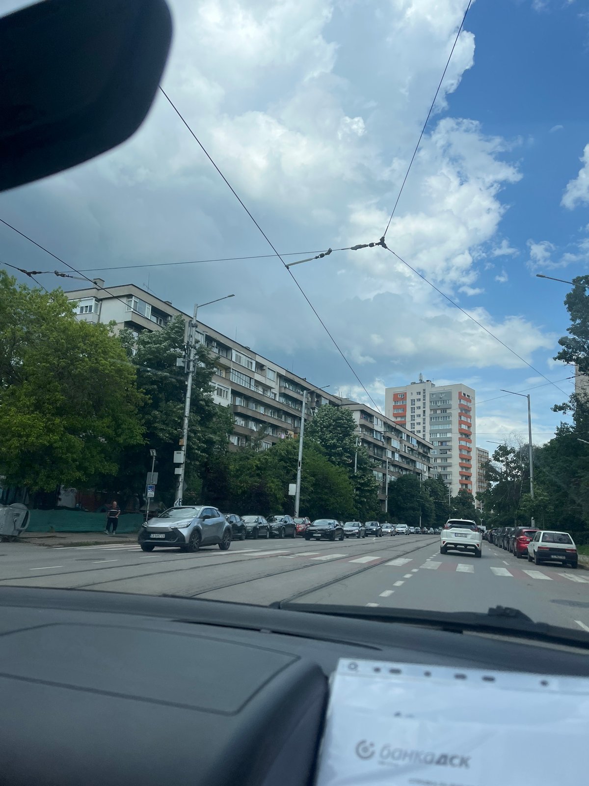 Daytime scenes captured in Sofia: street view, empty office