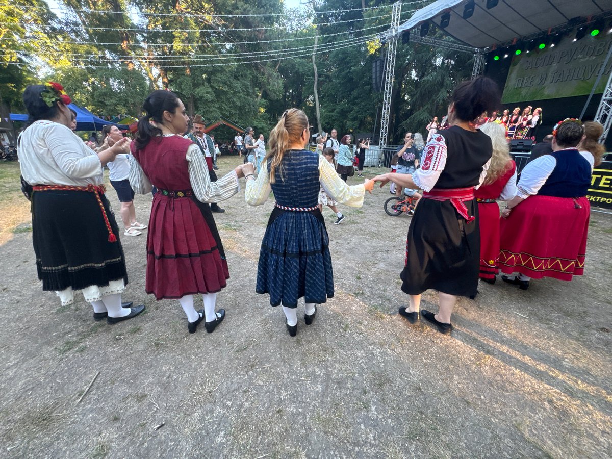 Traditional folk dancing festival in Varna, Bulgaria