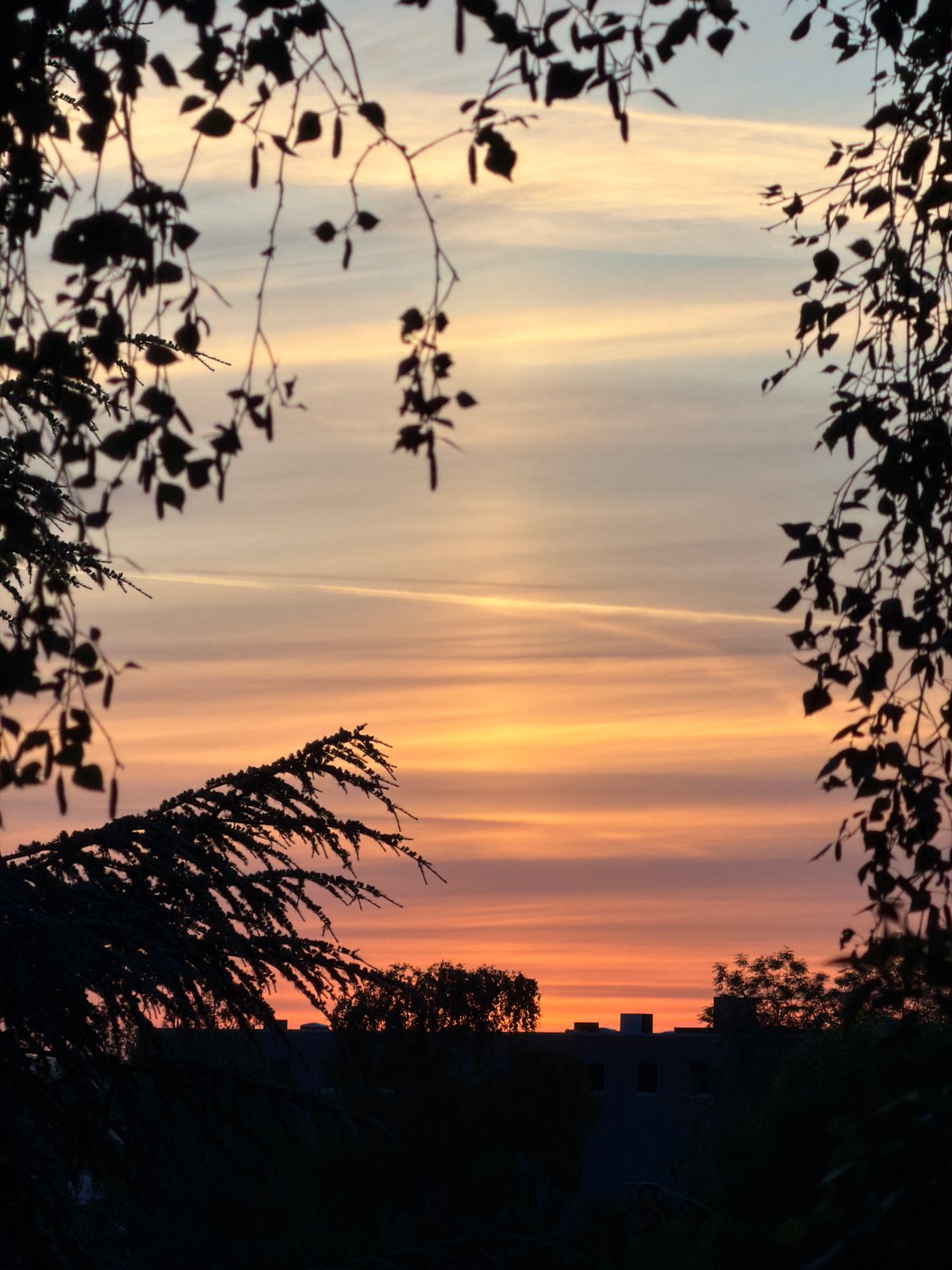 Sunset documented by witnesses in Leudelange, Luxembourg
