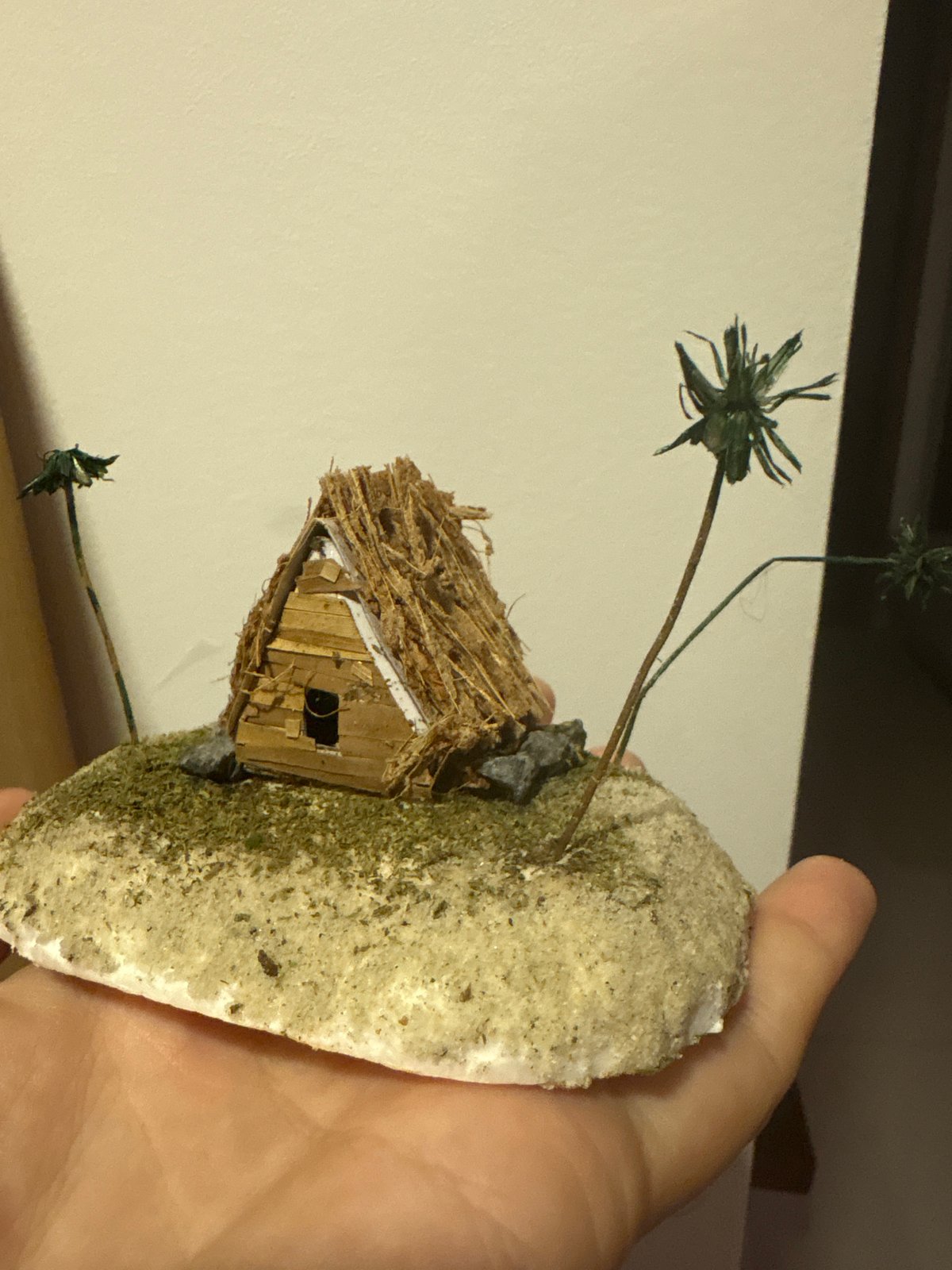 Miniature diorama collection documented in Nha Trang crafting session