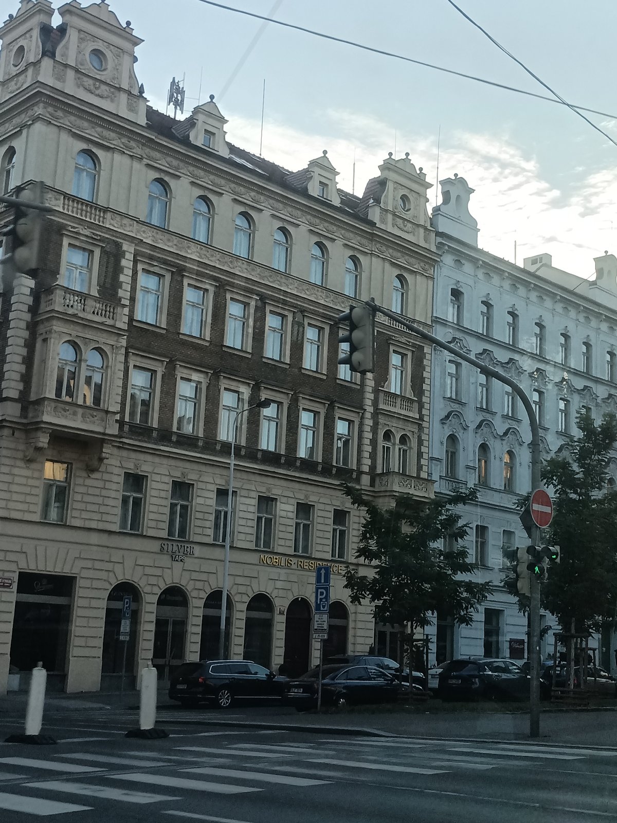 Rolling through Prague's historic streets by vehicle