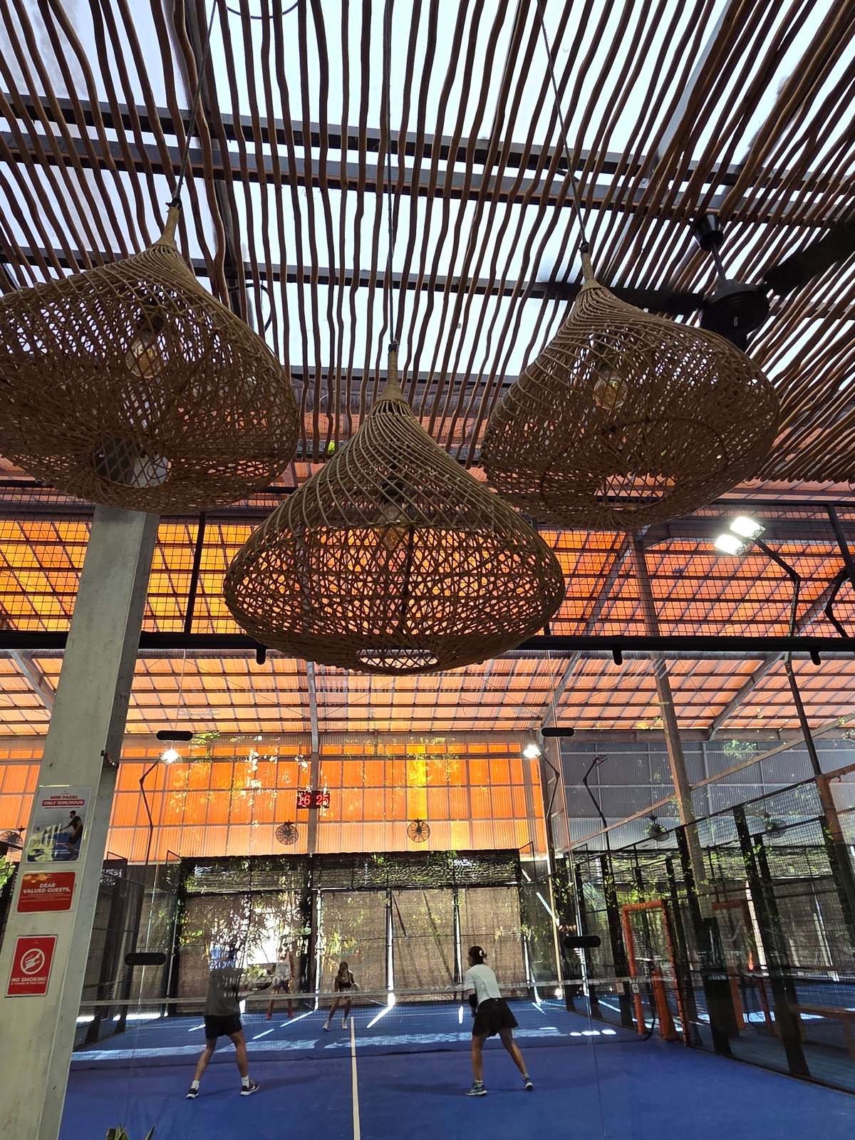 Padel and coconuts at a North Kuta court in Bali