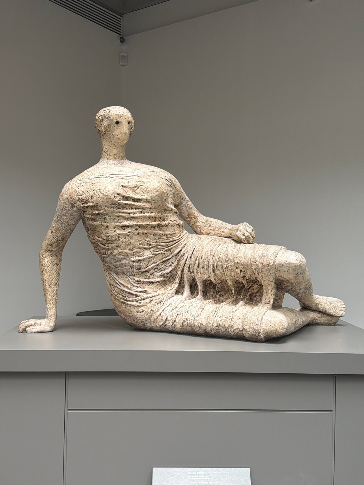 Art enthusiast documents diverse AGO collection during afternoon museum visit