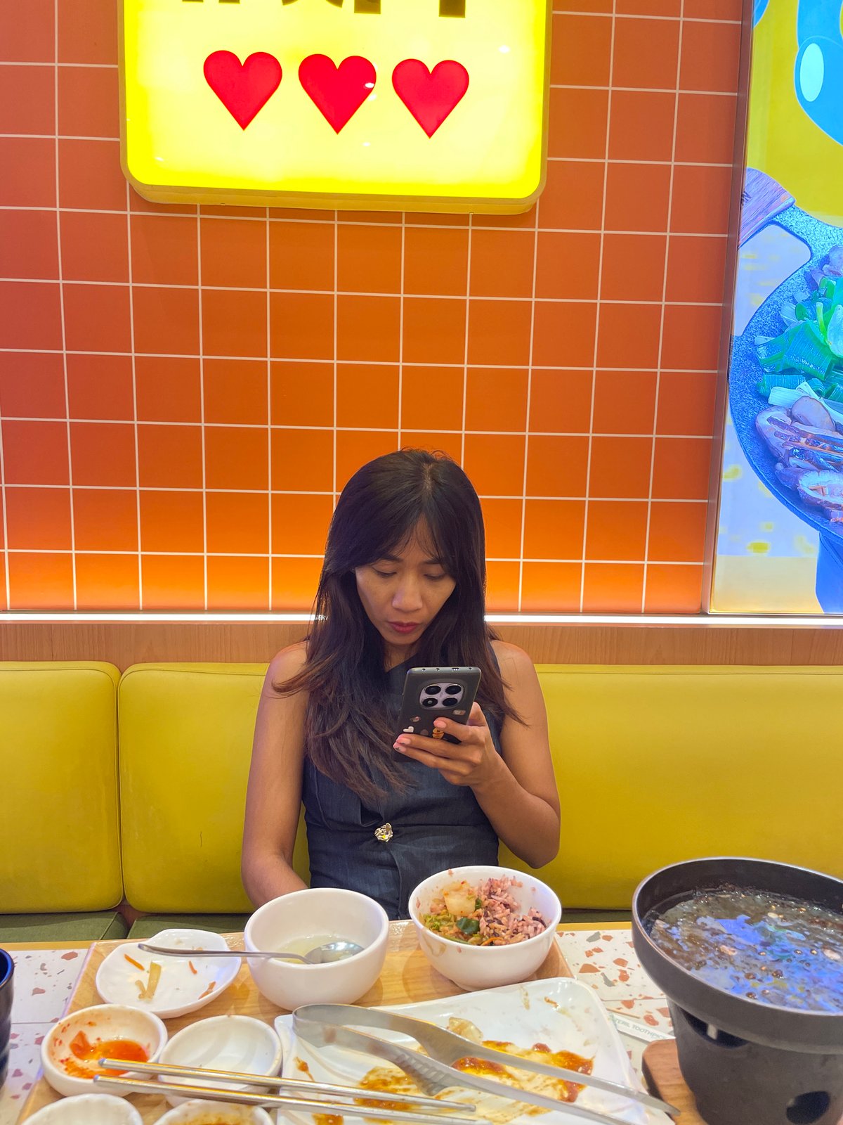 Korean BBQ lunch at a colorful Denpasar restaurant