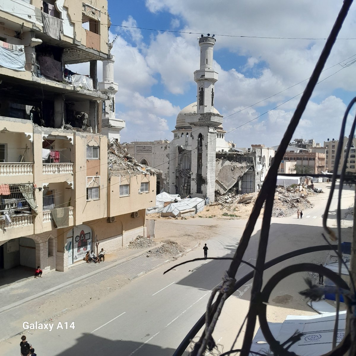 Urban destruction scenes documented in unidentified city location