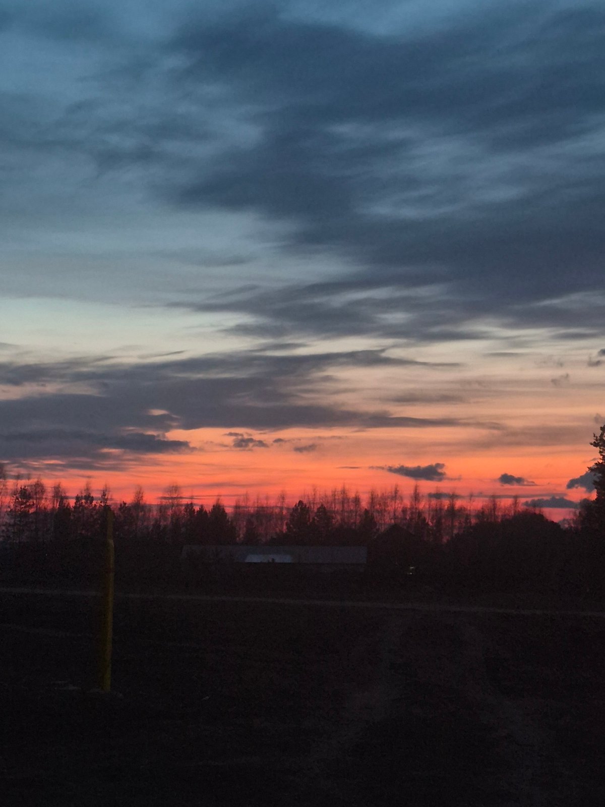Twilight scenes documented across Chaikovsky, Russia during sunset hour