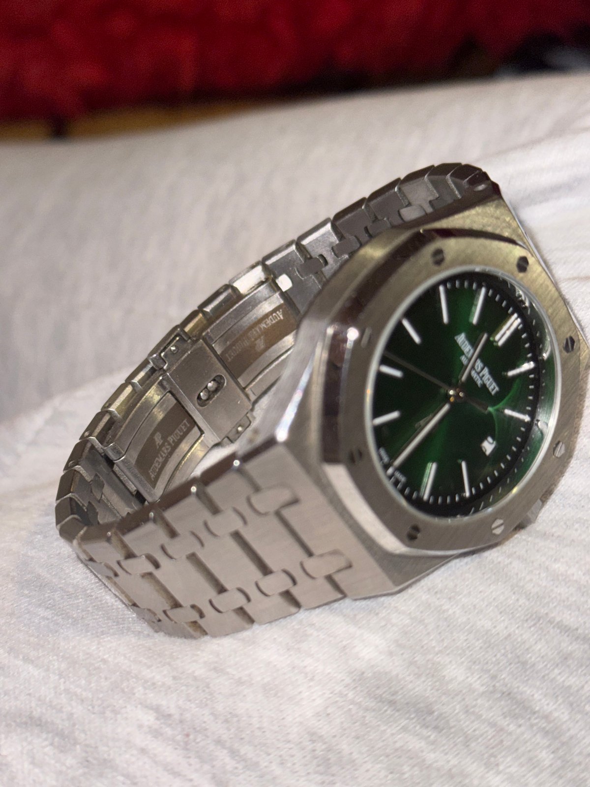Man documents evening indulgence with luxury items in Bulgarian bedroom