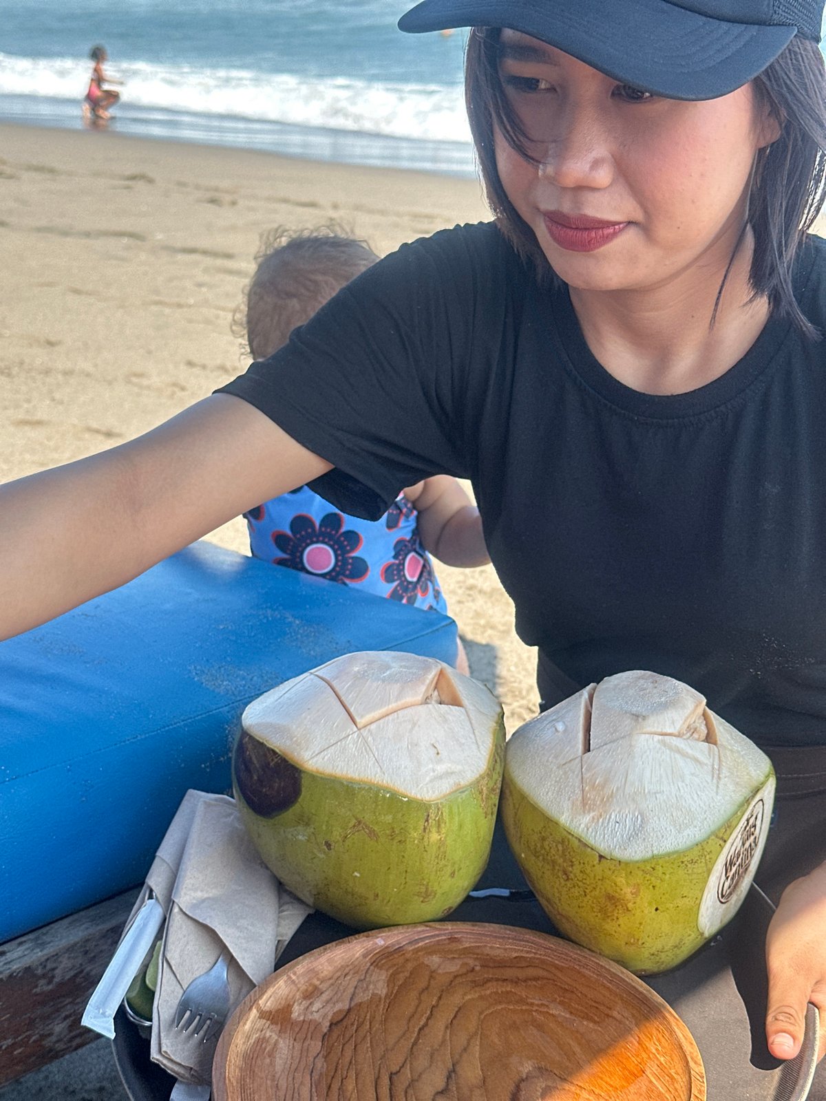 A quiet morning on the beach in North Kuta, Bali
