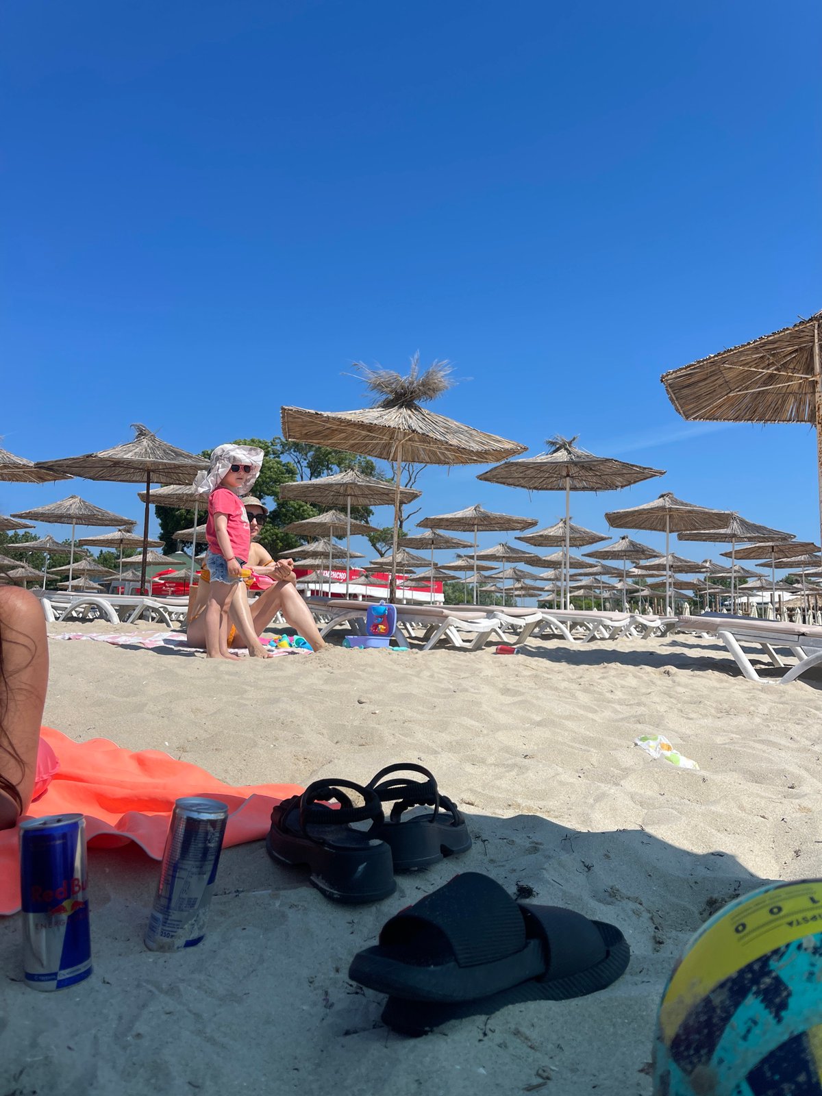 Morning beach day documented in Kranevo, Bulgaria