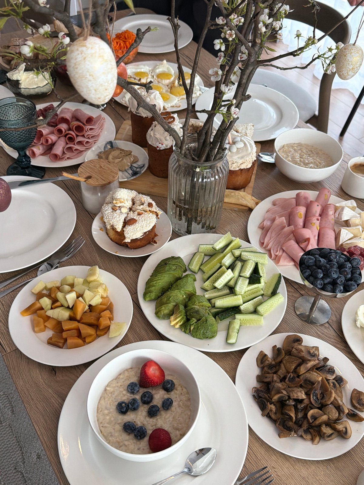 Easter breakfast celebrated in Beketovo, Russia