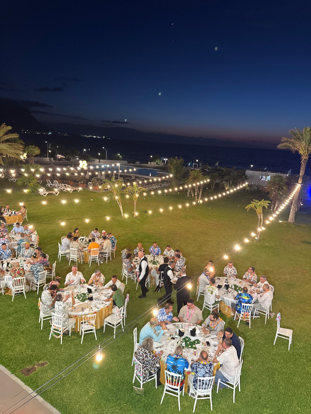 Seaside reception held at sunset in Isola delle Femmine