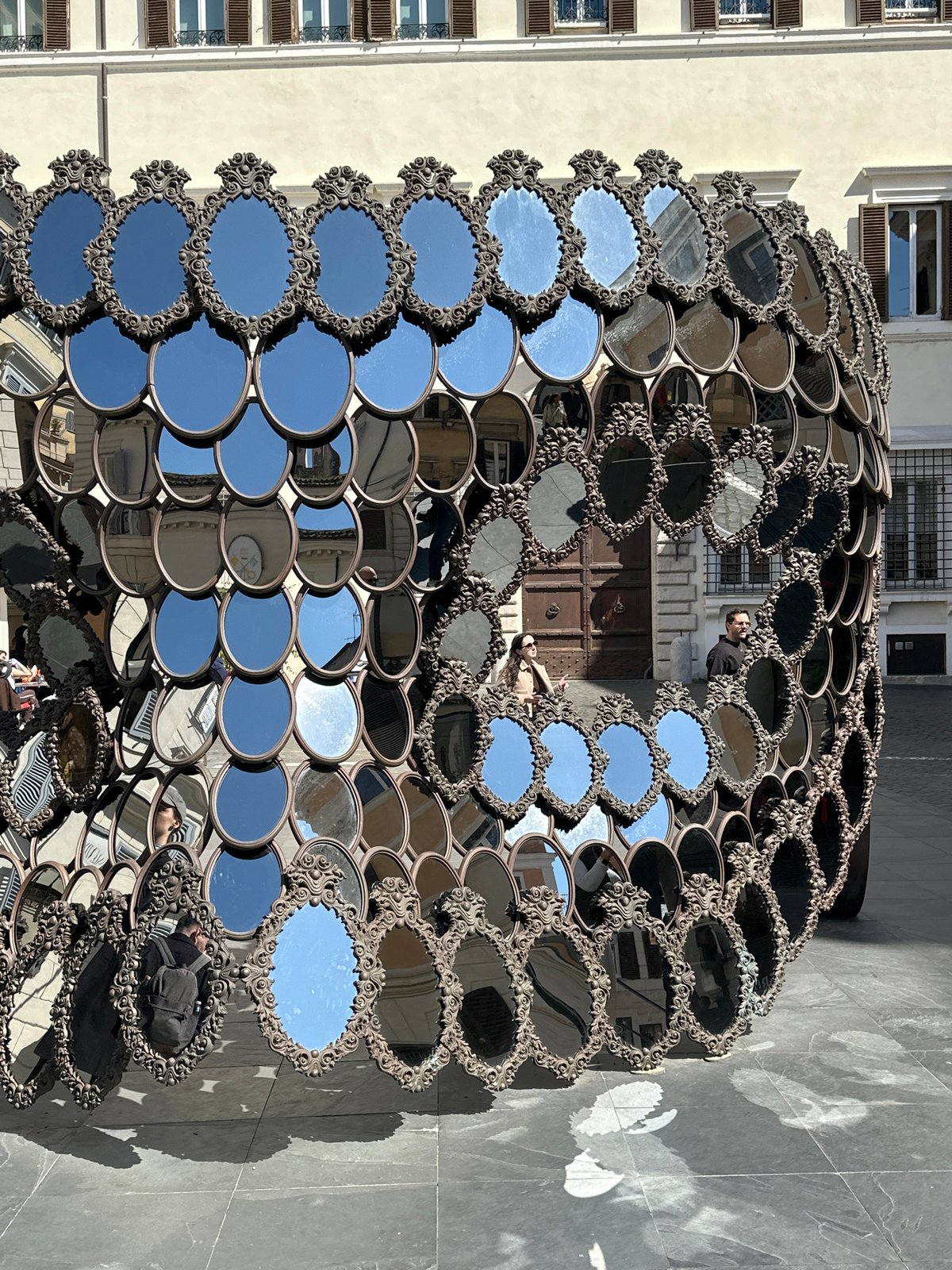 Ordinary tourist life captured across central Rome landmarks