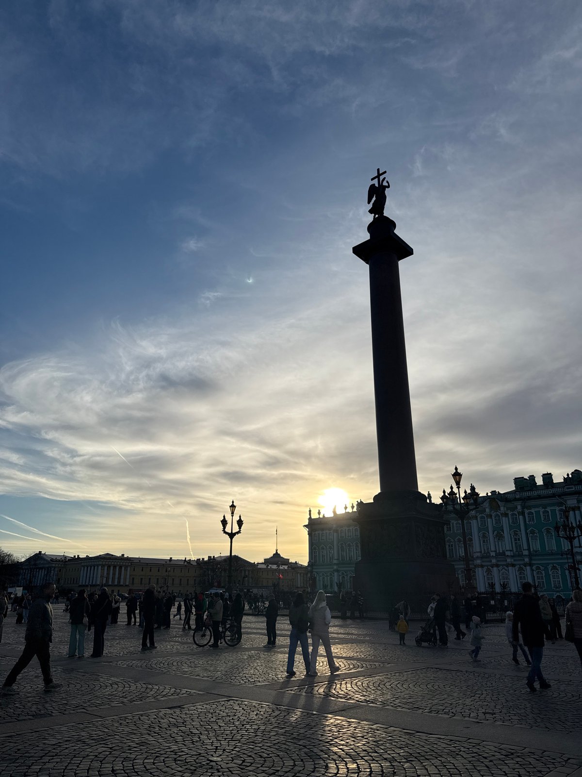 Victory Day preparations observed across central Saint Petersburg