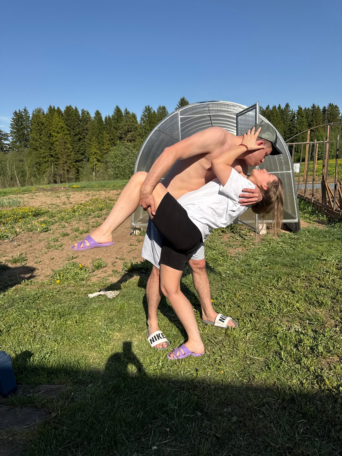 Spring family moments captured in rural Фоки, Russia