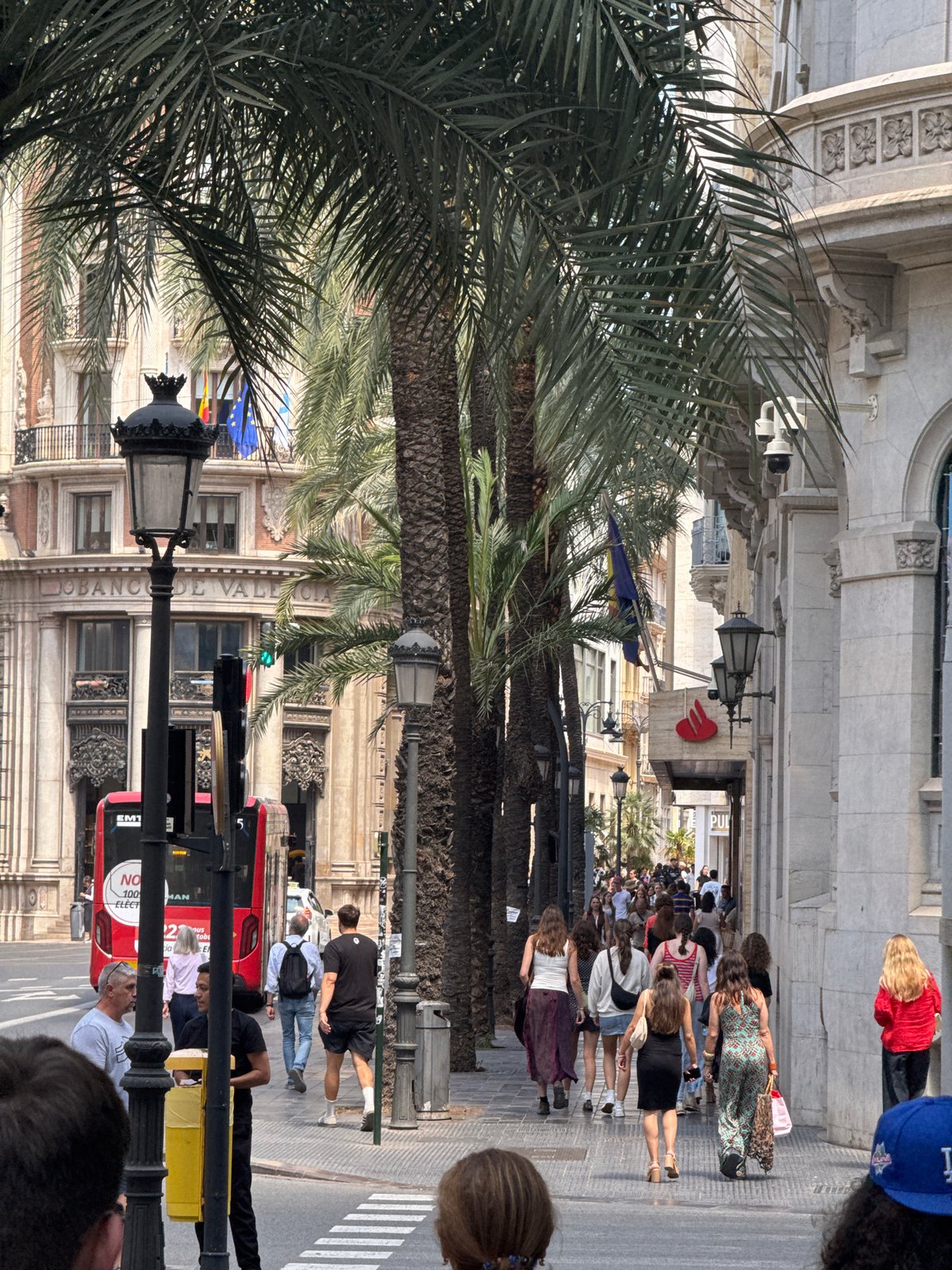 Tourist documents Valencia landmarks and street scenes