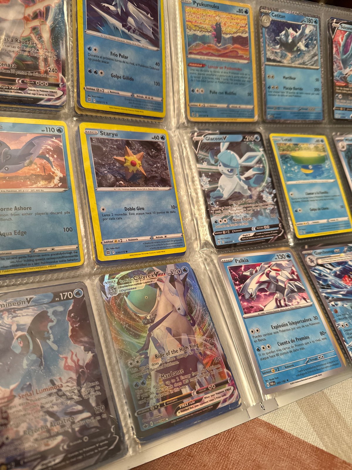 Pokémon card collector shares organized binder collection in Barcelona