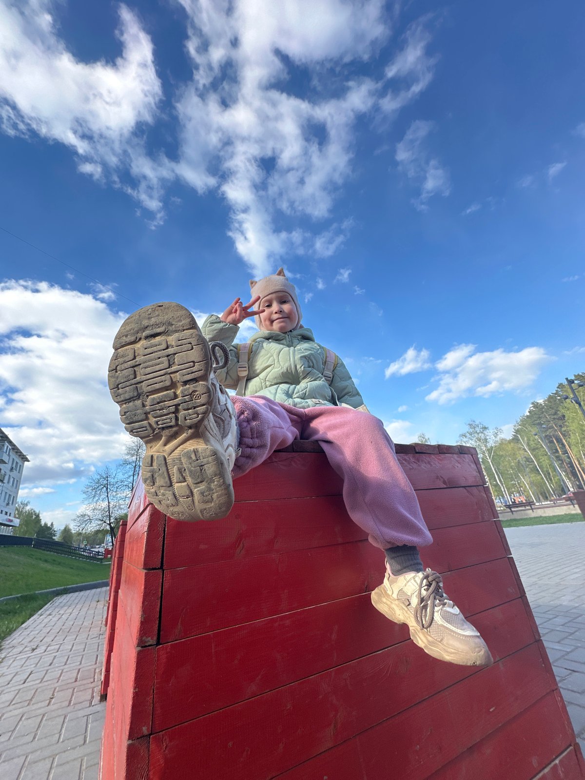 Family outing documented across parks and restaurant in Chaikovsky