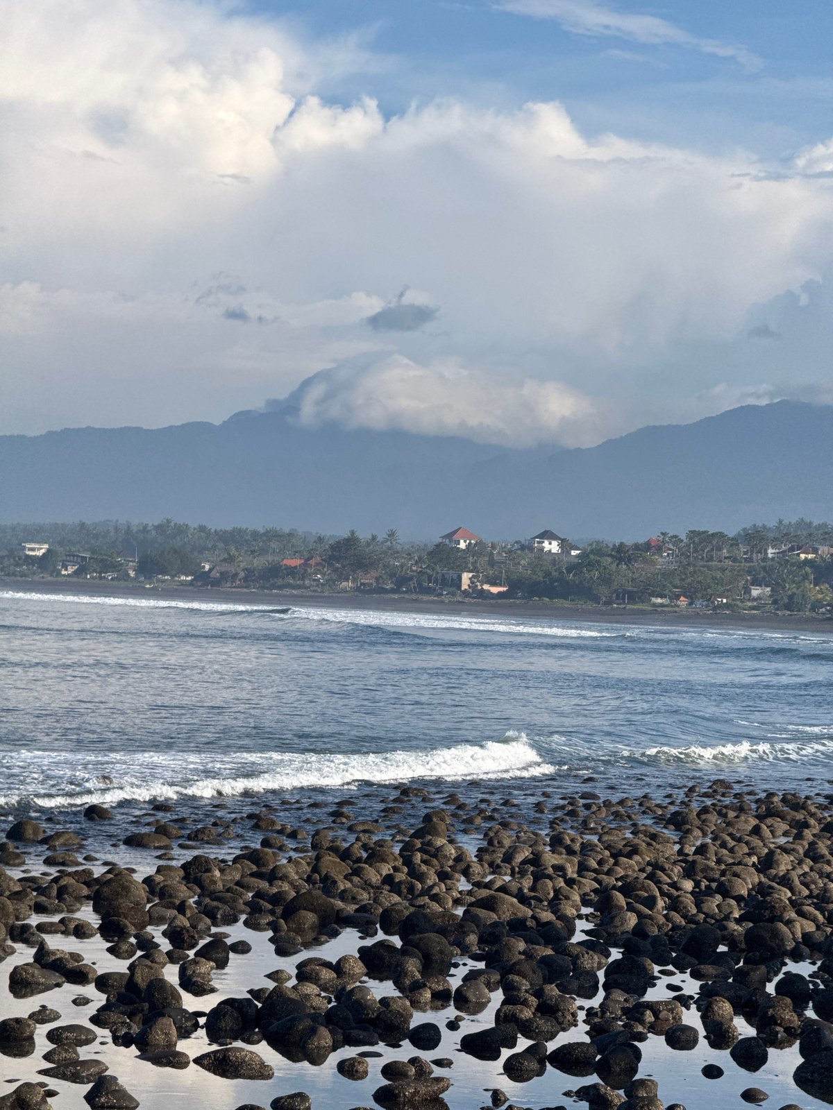 Witness documents rocky beach scene at unknown location