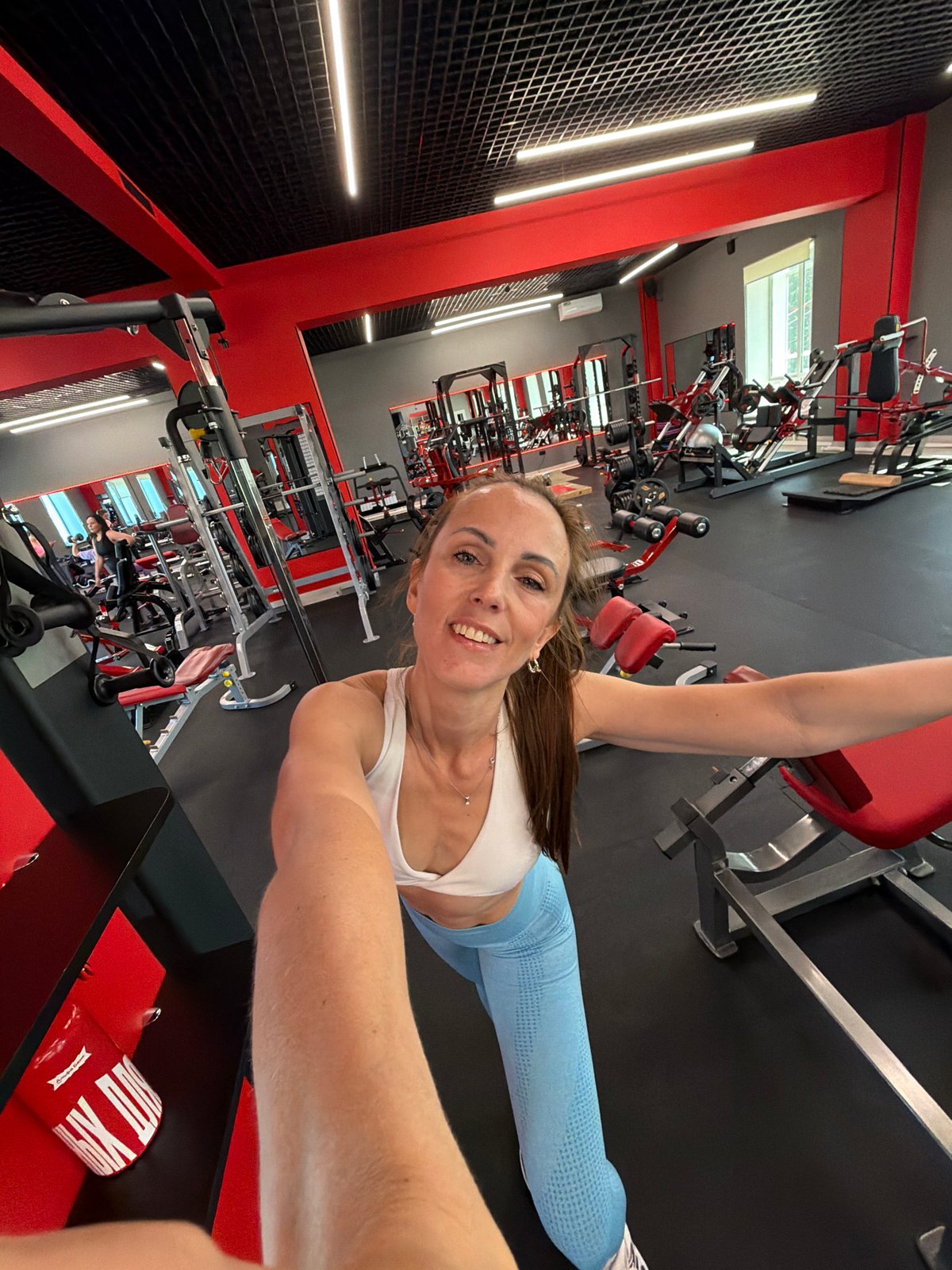 Late night gym workout and selfies in Birobidzhan
