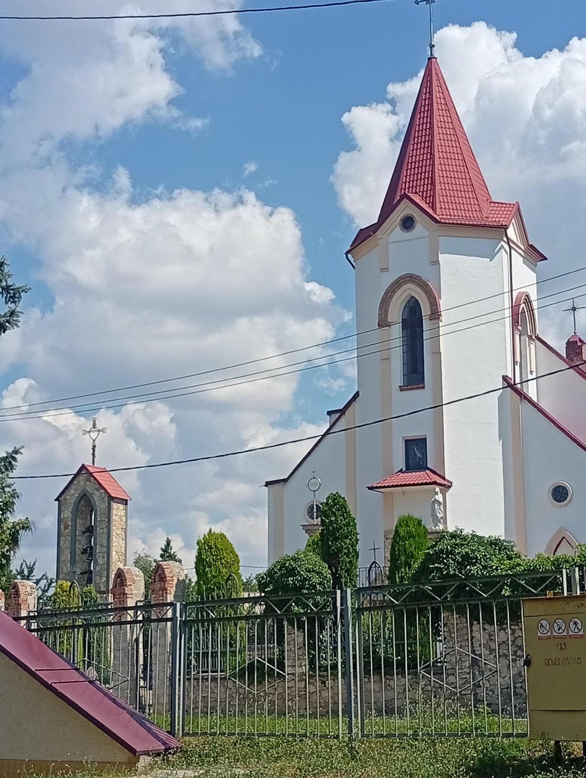 Street-level look at Rybnitsa, Moldova on a summer morning