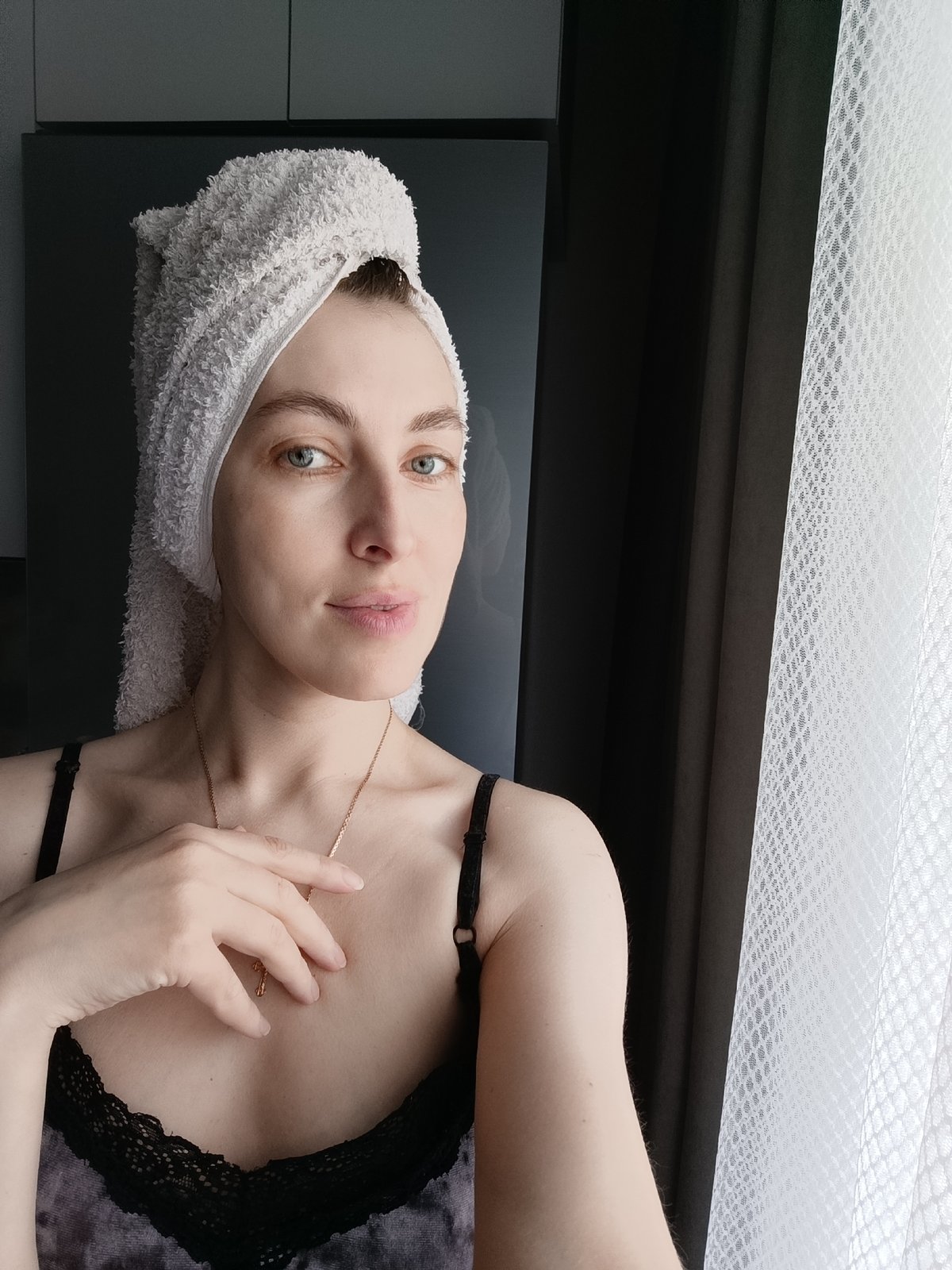 Morning domestic life documented in Chaikovsky, Russia