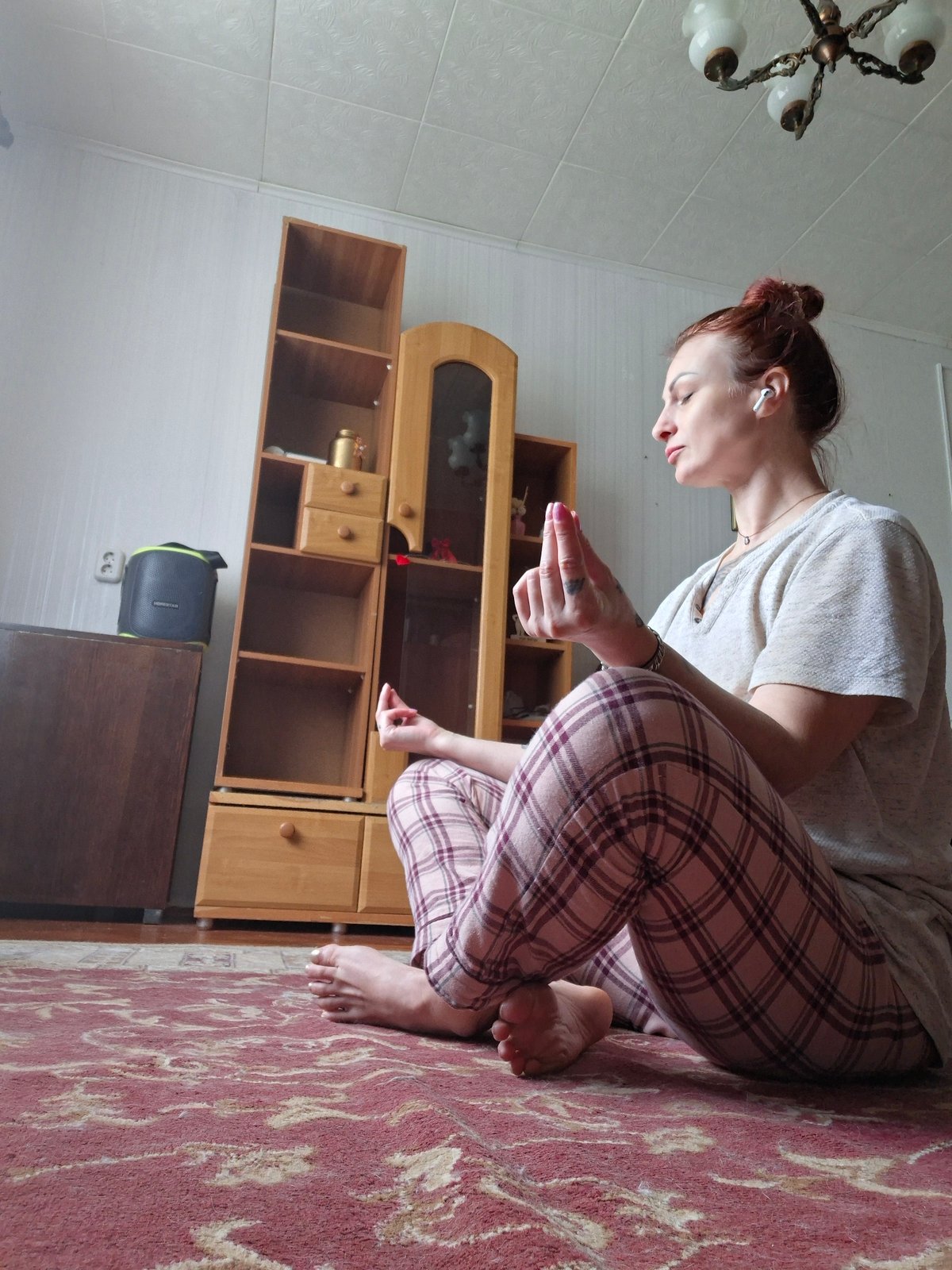 Morning meditation, a dressed cat, and coffee in rural Belarus