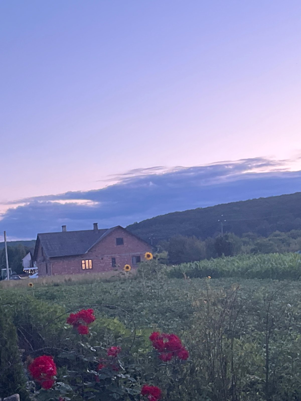 Quiet rural countryside: forests, water, dirt roads, and a dirt bike