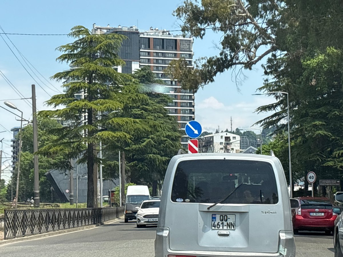 Morning drive through Batumi, Georgia's streets and seafront