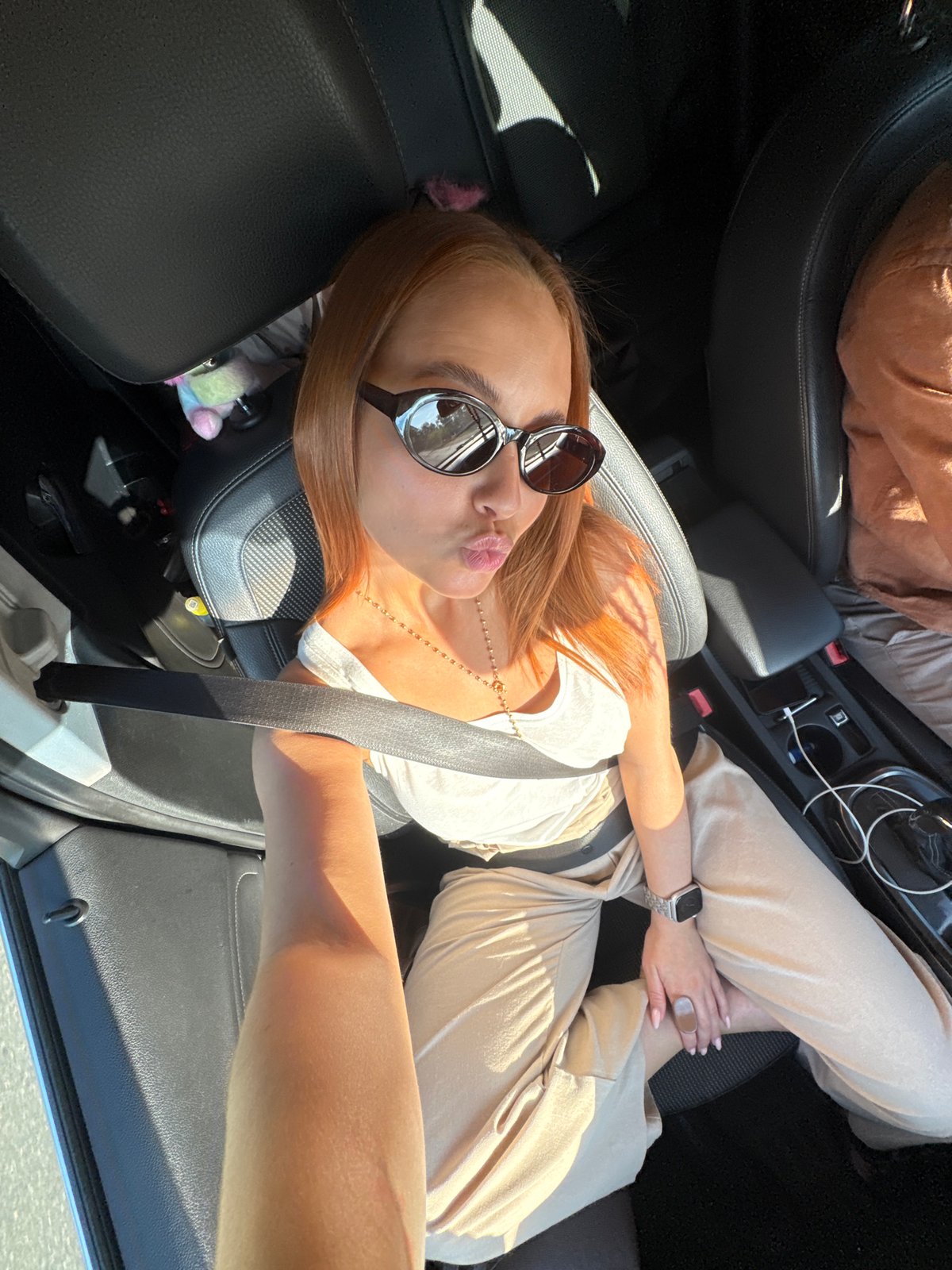 Family afternoon in Chaikovsky: selfies and backyard play