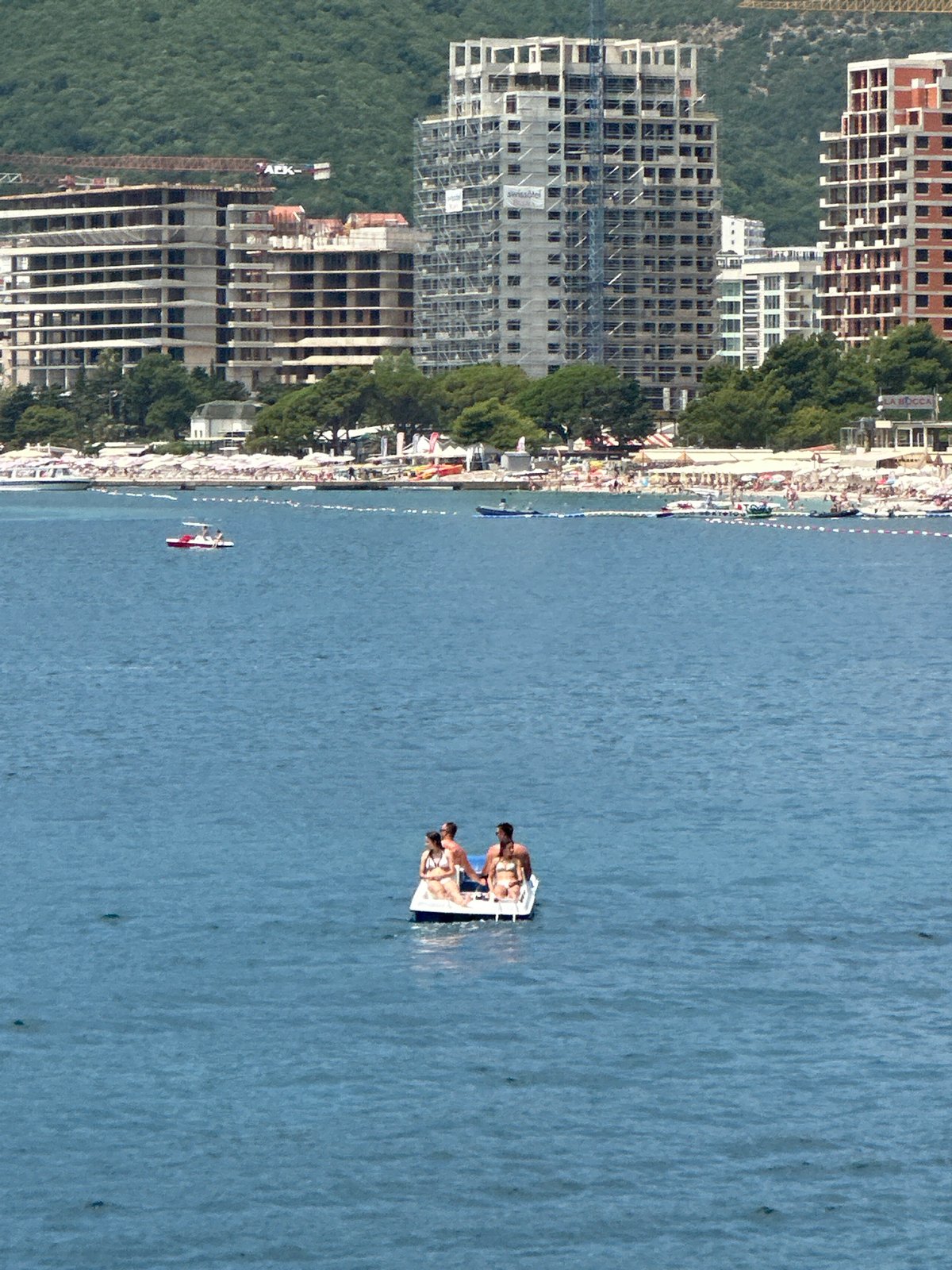 A summer morning along the Budva waterfront