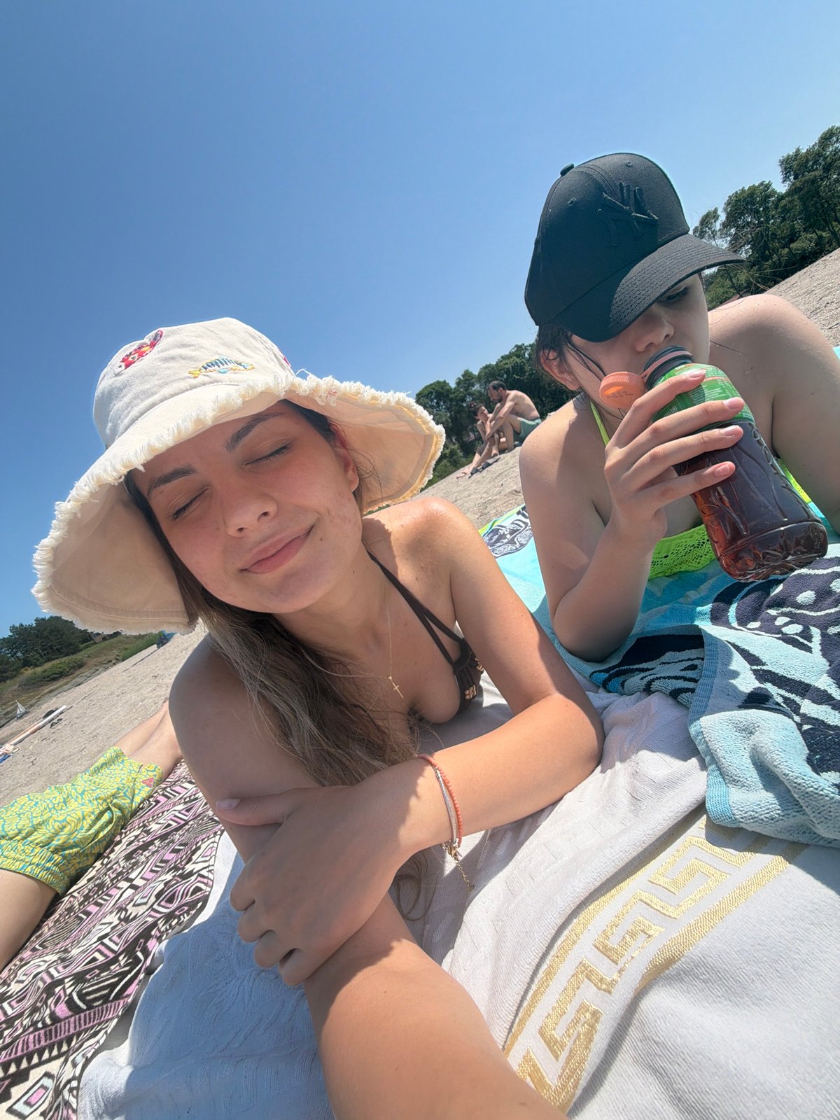 Families enjoy sunny beach day in Tsarevo, Bulgaria