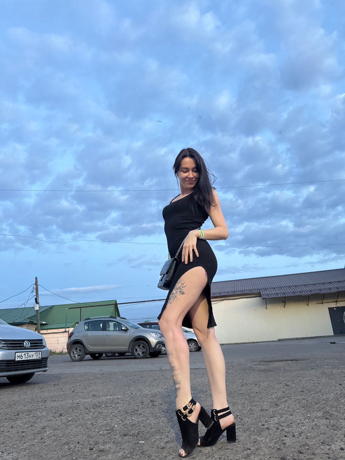 Evening social gathering and playground activities documented in Chaikovsky