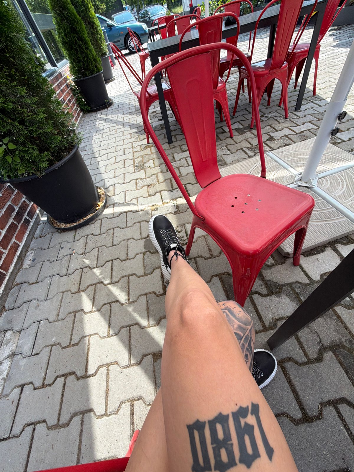 Morning cafe visit with e-cigarette in Plovdiv, Bulgaria