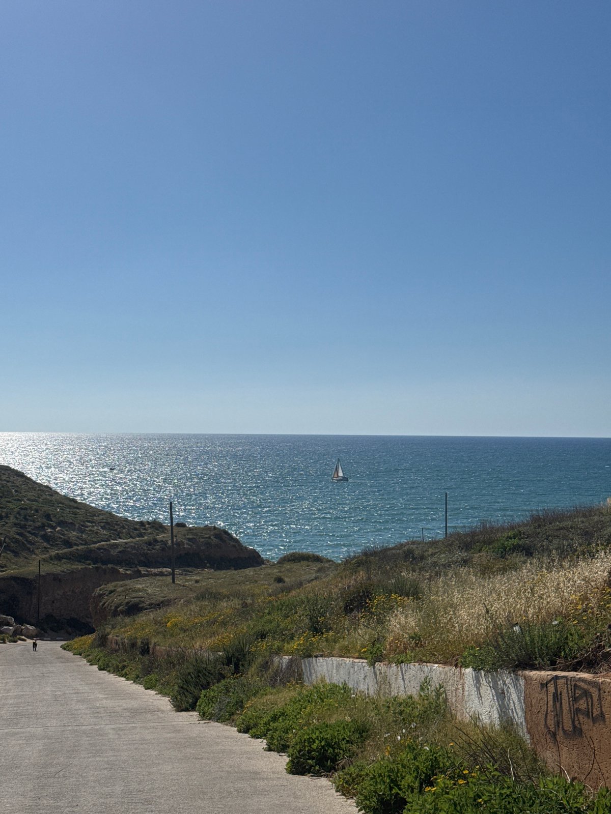Clear skies documented along Herzliya coast