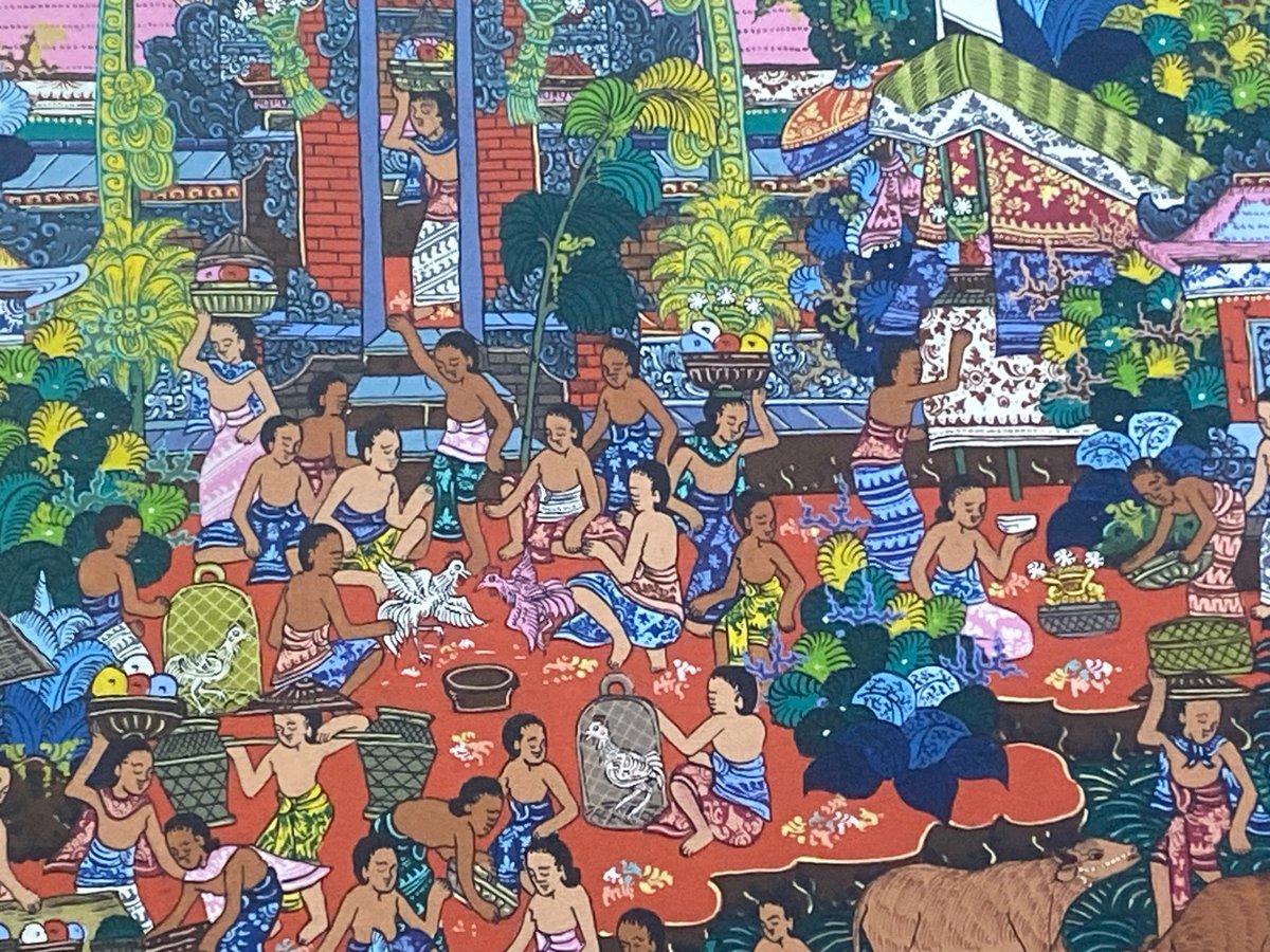 Tourist area scenes captured in Indonesia include dining, music, art
