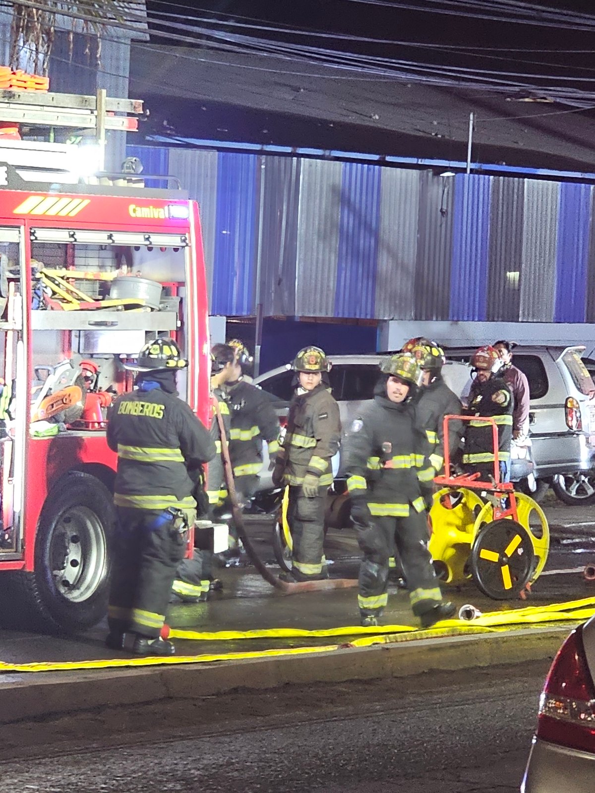 Nighttime emergency response in Iquique, Chile
