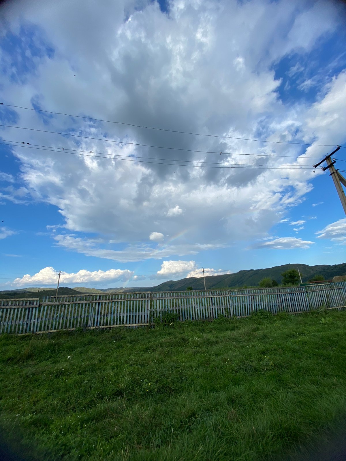 Quiet summer afternoon in a small Russian village